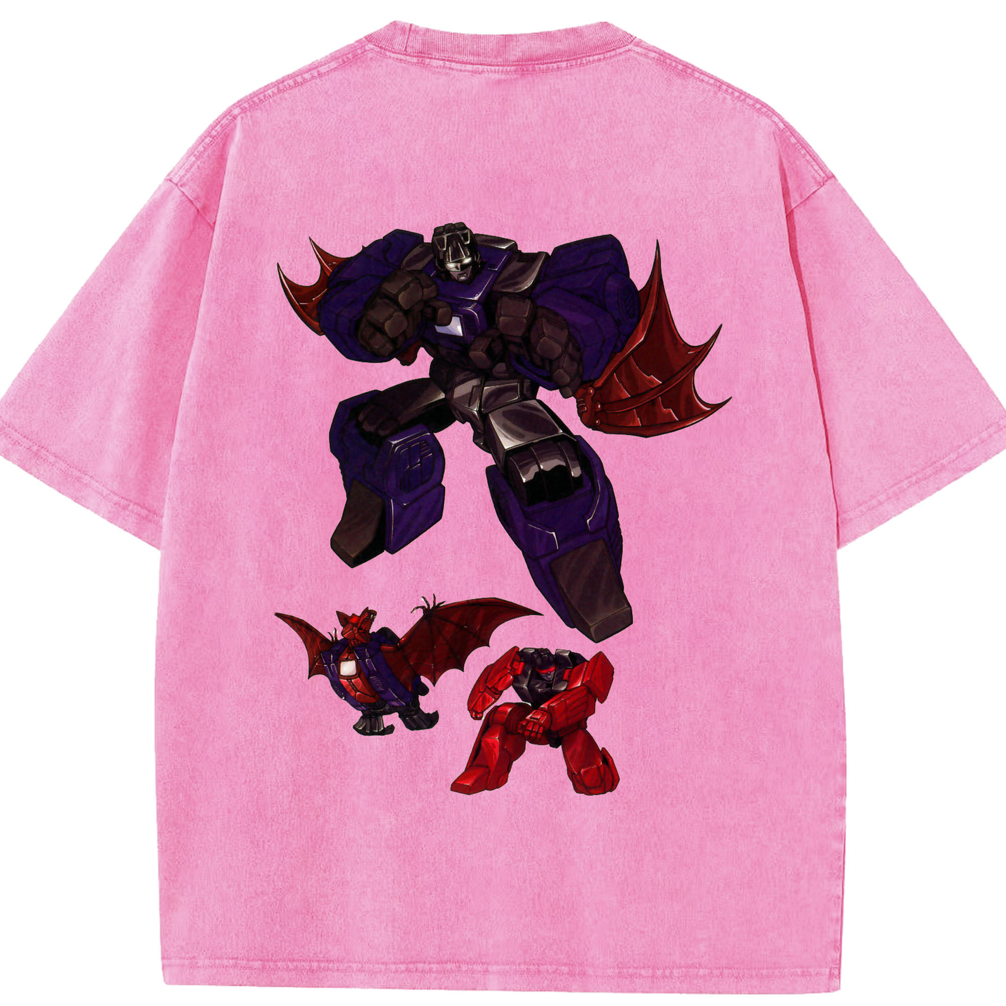 （画像用）  綿100% ヴィンテージ風 半袖Tシャツ（背面プリント）